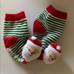 Mud Pie Santa Jingle Socks